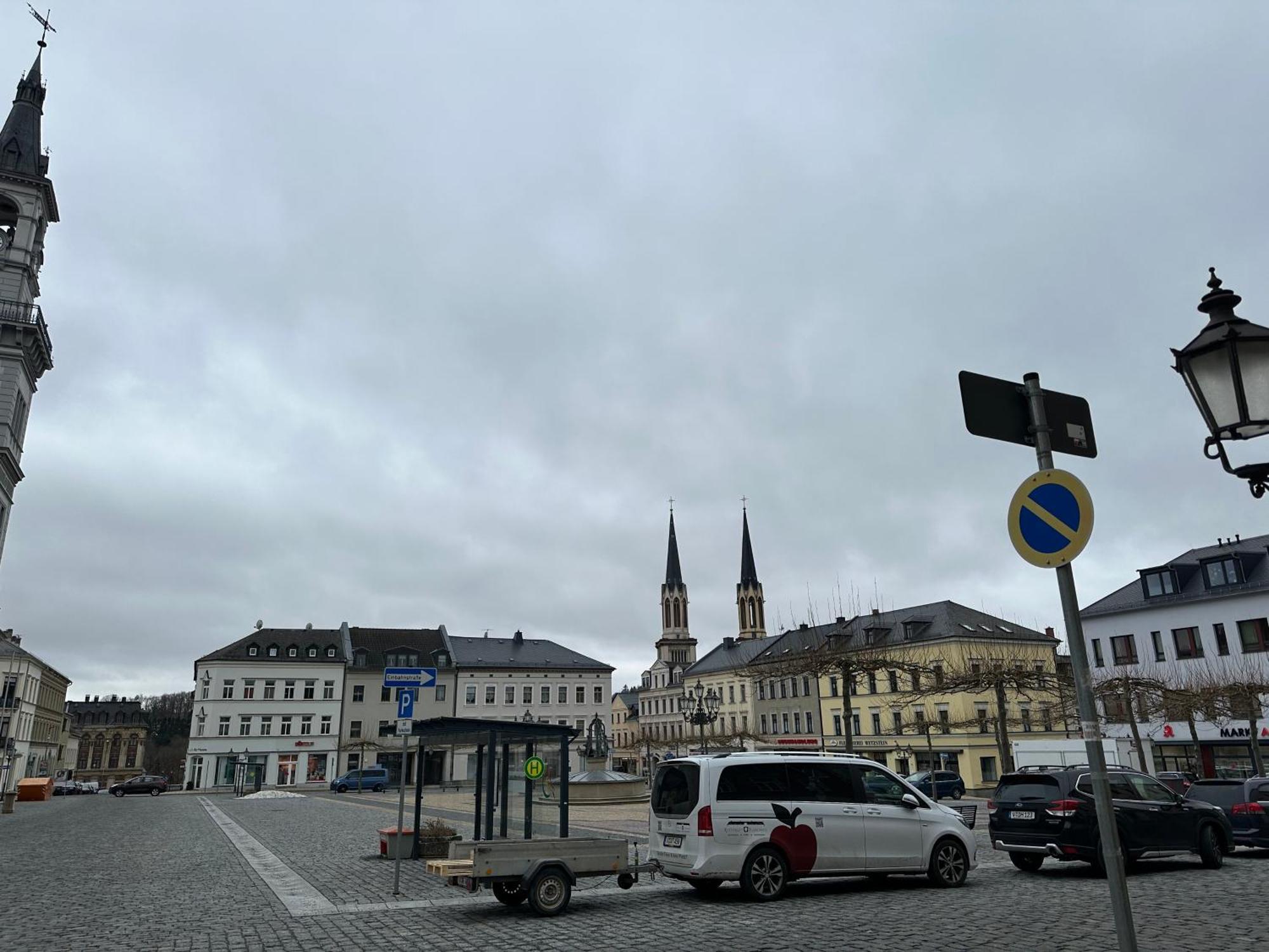 Ein Zimmer Wohnung Am Markt Oelsnitz  Kültér fotó