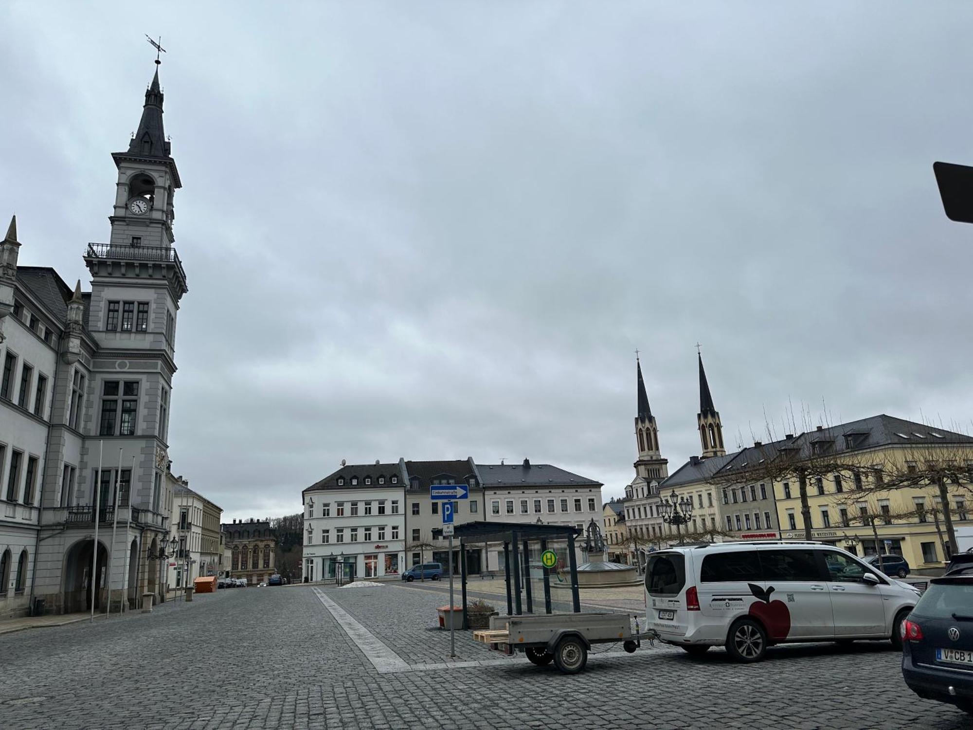 Ein Zimmer Wohnung Am Markt Oelsnitz  Kültér fotó