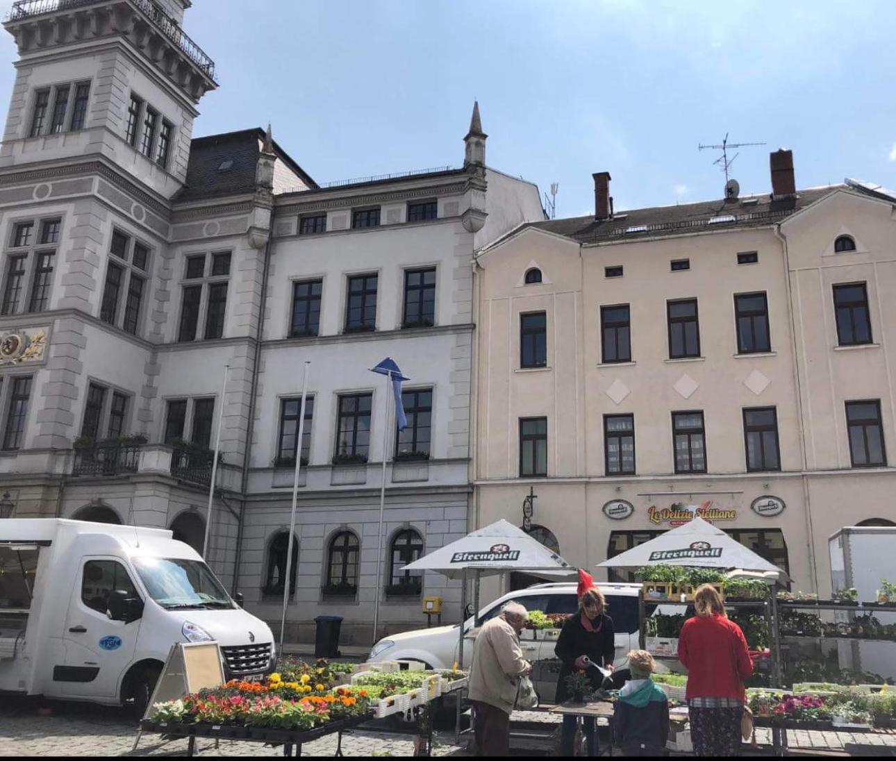 Ein Zimmer Wohnung Am Markt Oelsnitz  Kültér fotó